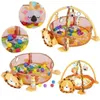 3 in 1 Matte für Kinder Schildkröte Bildungsmatte Kriechende Decke Spiele Teppich Kinder weiche Aktivität Matte Fitnessstudio Baby Tapete Infantil 240416