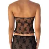 دبابات النساء Camis xingqing أنبوب الدانتيل أعلى y2k الجمالية النساء الجنية الجرونج s من خلال slveless slveless backless 2000s ts strtwear y240420