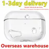 För AirPods Pro 2 USB-C hörlurar Tillbehör Skyddande Apple Airpod 3 Bluetooth Earpon Transparent PC Hard Shell Clear Protecter-fodral