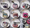 Ny Creative Tinplate Coin Purse Mini Nyckelfodral Retro Record Tape Bagage Mönster Earphone Coin Storage Bag DAR1658684465