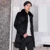 Men's Jackets Thick Warm Coat Autumn And Winter Imitation Fur Mink Long Plus Size Thermal With Cotton