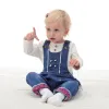 One-Pieces Iyeal Baby Little Jungen/Mädchen Stein gewaschen gerissene Baumwollweiche Denim Overalls Kleinkind Jeans Rompers Jumpsuit Outfits