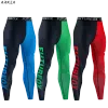 Pantaloni a compressione leggings da uomo fitness collant secchi rapidi uomini che corrono pantaloni sportivi da jogging elasticosi