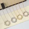 Jóias de jóias Colar de designer de loop requintado pendente de damas de diamante encantamento elegante moda de moda na moda versátil