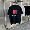 パリデザイナーメンズアンドレディースTシャツクラシック2Bレターパターン印刷ロゴラウンドネックヨーロッパアメリカントレンドTシャツカジュアルスポーツピュアコットンカップルTシャツS-5XL