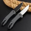 KS2042 KS2042 Flipper Assisté Couteau pliant D2 Black / White Stone Wash Blade GFN Handle Edc Pocket Couteaux avec boîte de vente