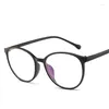 Lunettes de soleil Frames Round Transparent Candy Colord Ultra-Light Spectacle Eyeglass Fames Men and Women Clear Lens Myopia Eyeglass Eyewear