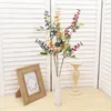 Fleurs décoratives automne baies de fleurs artificielles plastique pour le mariage de Noël décoration de maison de maison faux ornements artisanaux simulés