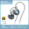 Headphones BGVP Phantom 8 Drivers EST BCD Inear Hybrid Monitors Bone Conduction Temperature Change Housing Earphone