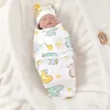 Decken wickeln neuer Neugeborene weiche Baumwollschlafsack Baby Swaddle Hats Set Verstellbarer Anti-Kick-Swaddle warme Wrap Decke für 0-6 Monate Baby