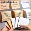 5pcs 10pcs 80 feuilles créatives Kraft Paper Confocation Note Blank Grid Horizontal Memo Pad Student Message collé.