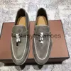 Loro Piano LP chaussures robes chaussures British Style British Casual Womens Mandis Velvet Low Top Summer Walk Mens Flats 35-46 EA09