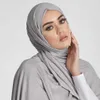 70pl Hijabs Fashion Polyester Jersey Hijab Sciarro musulmano Long Muslim Tie Turban Tie Teste Wraps for Women Africa Head Afie 170x60cm D240425