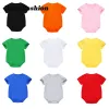 One-pièces plusieurs couleurs Coton Soft Cotton pour bébés garçons nouveau-nés Coul Couleur solide Couleur de courte manche Summer Summer Girls Vêtements