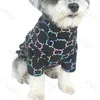 Renkli yazı kaltak köpek ince gömlek yaz lüks köpek bluz tasarımcısı schnauzer fransız kova gömlek