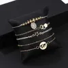 Beadered Bohemia Women Star Bracelet Set для девочек карта геометрическая заклинания веревочная струна цепная цепочка 2022 Boho Jewelry Gift