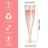 Cups Saucers R2JC 50x Plastic Champagne Flutes Disposable Glasses For Parties Wedding