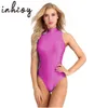 Bodys de maillot de bain féminin BodySuit brillant Made Mock Nerf