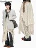 스커트 2024 Faldas Mujer de Moda Fashion for Women Ruffles Floral Jupe Casual Irregular A-Line Korean SAIA 49A992