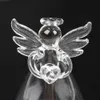 Jarrones Clear Glass Angel Shape Vase Flower Vase linda Glass Vase Floral Plantas Fludas Contaking Tarrario Office Casa Decoración de bodas