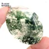 Pendant Necklaces Men Jewelry Dendritic Moss Agate Necklace Pendants Gem Slide Natural Stone Healing Reiki Woman Gifts BK605