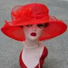 Chapeaux à bord large chapeau seau Fedoras Kentucky dey Wide Brim Wedding Church Occasional Hat J240425