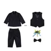 Costumes garçons doubles sets de mariage enfants enfants robes de photographie