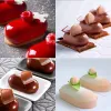 Oreiller 8 Cavité Moules de silicone 3D Forme d'oreiller Moule de dessert pour gâteau de mousse Chocolate Pastry Jelly Cheesecake Accessoires de cuisson