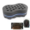 2024 new Double Sided Wave-shaped Sponge Brushes Multi-holes Side Braid Twist Hair Curl Wave Hair Sponge Brush Comb Hair Styling Toolsfor