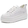 Scarpe casual krasovki 6cm vera piattaforma in pelle vera zeppa con sneaker sneaker stivali primaverili vulcanizzano pompe peluche invernali autunnali