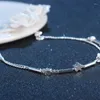 Anklets Fashion Simple Star Pendant Anklet vrouwelijke Barefoot Sandals voetketen 2024 enkelarmbanden voor dames strandjuwelen