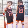 Basketball Children Basketball Jersey Suit Boy Girl 2023 Summer Sans Shevel Vest Shorts Quickdry School Class Basketball Uniforme Tenue
