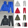 hoodies mode hooded sportkläder full zip jackets byxa tracksuit set sportbyxor herr designer jackor rymd bomull man avslappnad joggar tröjor