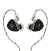 Kopfhörer Simgot EM6L 1DD + 4BA Hybrid -Treiber Inar Monitor HiFi IEM Kopfhörer mit abnehmbarem Silberkabel für Musiker Audiophile