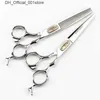 Hair Scissors Germany JAGUAR 6.0 inch 9CR 62HRC Hardness hair beauty scissors cutting / thinning with light silver retail gift case Q240425