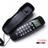 Tillbehör Väggmonterad fast skrivbord Telefon Corded Phone Portable Fasta Table For Home Hotel Office Small Extension Caller ID T256