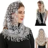 Etnisk kläder Fashion Female Ladies Veil Tassel sjalar och halsdukar Autumn Katolska Mantilla Church Women Scarf