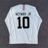 Fotbollströjor Herrspår 18-19 Paris Jersey Storlek 7 Mbappe 10 Neymar Short Sleeved Long Home and Away Football Set