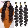 Parrucche bundle umane bundle brasiliane body wave 12a remy capelli intrecciano macchina naturale estensione a doppia trama in promo 38 40 pollici