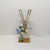 Gold Metal Flower Stand for Wedding Table Centerpiece, Party Rack, Home Decoration, Road Lead, 31 Inches High, Event