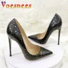 Europe et Amérique Style 8cm STILETTO pompes de nuit Splake Sket Skin imprimé High Talons Fashion Eming Party Chaussures pour femmes