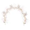 Cabelo de casamento Jóias de jóias de pérola Flor da cabeça da cabeça Corte de cocar de casamento Moda da coroa da bracelete da coroa Tiaras Crystal Headpied Jewelrys D240425