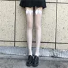 Calzini sexy a 2 coppie che calzino a fila estate primavera da donna sottile calzini alti ginocchini jk adorabili calze di seta nera ginocchiera coscia alta femmina kawaii calzino