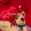 Peluche bambole cartone animato orsacchiotto che tiene il cuore giocattoli di peluche animali di peluche giocattoli per bambini giocattoli lenitivi di San Valentino Day Christmas Birthday Giftsl2404