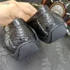 Chaussures décontractées authentiques vraies vraies crocodiles peau masculine mocassins doux alligator en cuir exotique masculin chic mâle