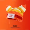 Beanie/Skull Caps Cute Mode Hooded Lover Boy Ear Knit Double-Layer Warm Ear Woolen Hat Nisch Design Hip-Hop Personality Cold Hat 7517