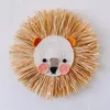 Figurine decorative Paglie di paglia Appesia appesa Arazzo Rattan Animal Cartoon Rural tessuto Nordico Casa 3D 3D