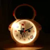 Clocks Astronaut Creative Children's Glowing Alarm Clock Cartoon Astronaut Desk Clock Timing Function Children Cute Sweep Seconds Clock