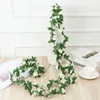 Fleurs décoratives Creative Artificial Garland Silk Flower Feuilles de rose Décoration de mariage Party Garden Home Rattan Decor