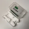 Корпуса заводской прямой подачей зеленой портативной пластиковой коробки для часов с бумажной карточкой можно настроить